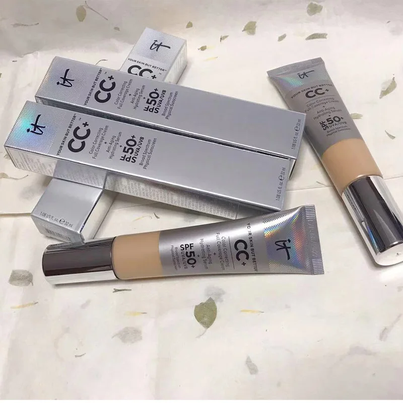 Горячая Распродажа Косметика CC + крем SPF50 полное покрытие средсветильник основа