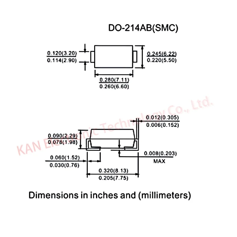 50 шт SS56 SS54 SS510 5A SMC(DO-214AB) патч диод Шоттки | Электронные компоненты и принадлежности