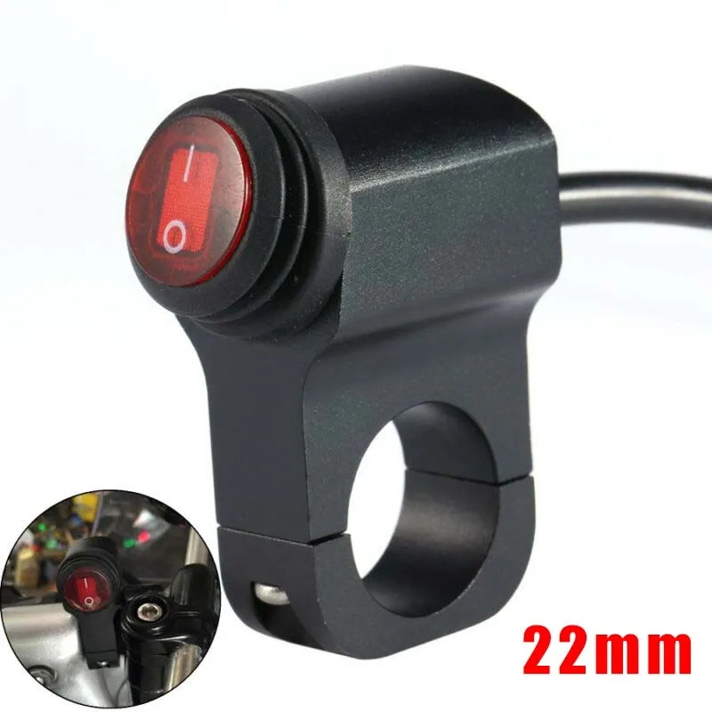 

1pcs Electric Motorcycle Handlebar LED Switch Rocker Button Headlight Spotlight Fog Lamp Switch Power Button Motorcycle Parts