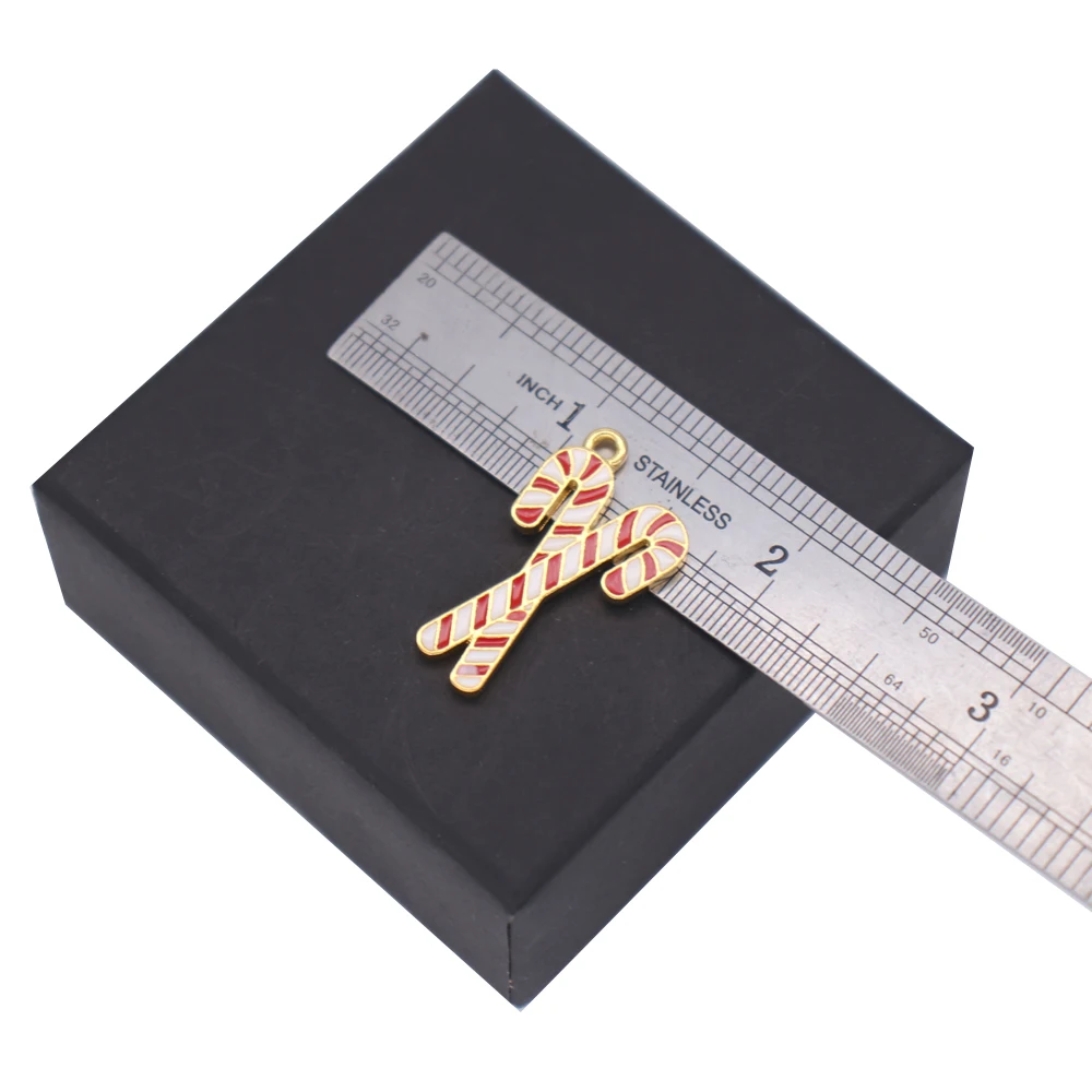 Abadon цинковый сплав металл эмаль цвета Рождество трость очарование греческая