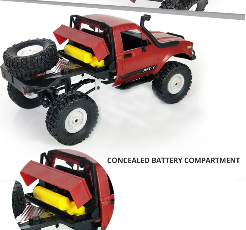 WPL C14 C-14 1:16 беспроводной Радиоуправляемый автомобиль 4WD 2,4 ГГц дистанционный гусеничный внедорожный автомобиль багги Модель игрушки для детей Подарки Carro RTR