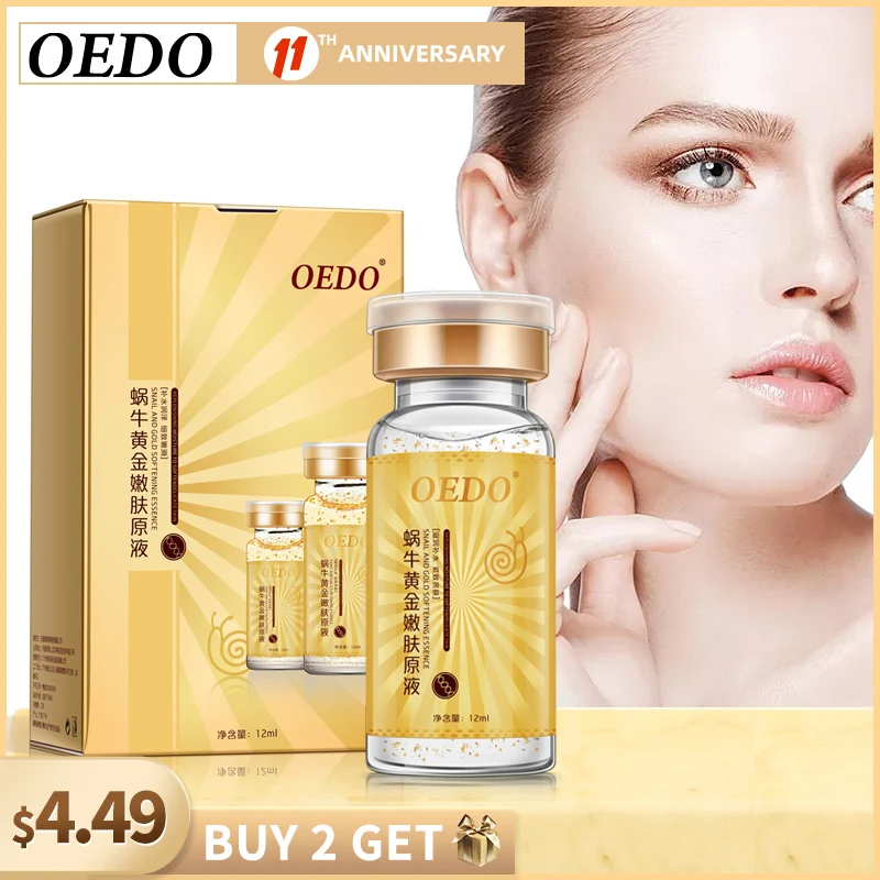 

Anti-Aging Snail and Gold Essence Hydrating Hyaluronic Acid Moisturizers Treatment Face Care Cream Serum Snail Pure Extract