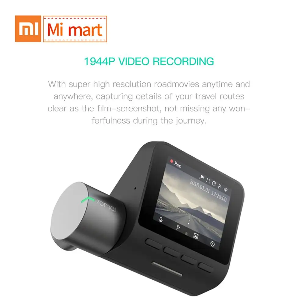 Xiaomi 70mai Dash Cam Pro 1944P скорость и координаты gps ADAS pro Автомобильный видеорегистратор