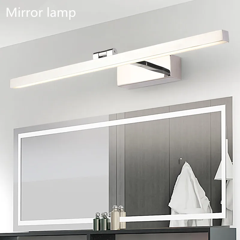New Nordic Modern Led Mirror Headlight Waterproof Fog Toilet Bathroom Wall Lamp Metal Cabinet Light | Лампы и освещение