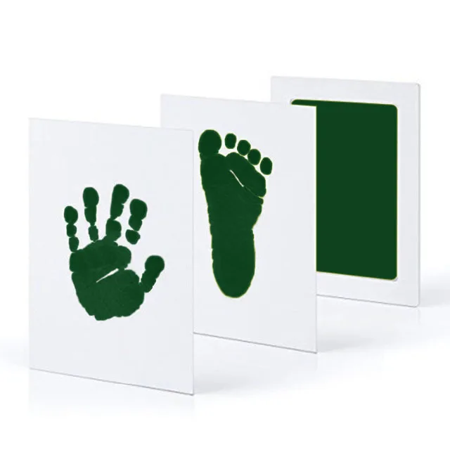 Upgraded version Экологически чистый уход за ребенком нетоксичный ребенок Handprint Набор для отпечатка ступней Детские сувениры отливка новорожденный отпечаток ноги inkpad - Цвет: Upgraded version