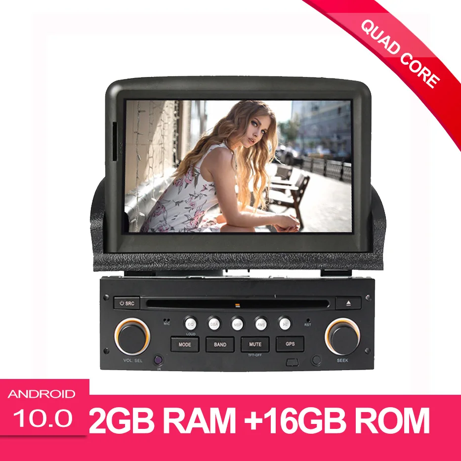 

Android 10.0 1 Din Car Radio For PEUGEOT 307 2008 2009 2010 2011 WIFI Car DVD Player GPS Navigation Multimedia Canbus
