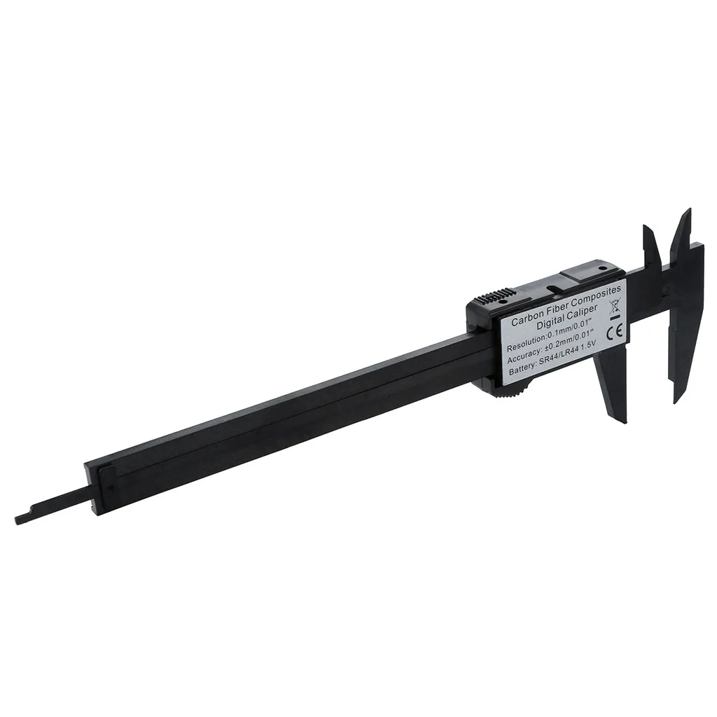 Цифровой штангенциркуль из углеродного волокна с ЖК-дисплеем 30 #150 мм/6 дюймов |