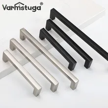 VARMSTUGA Cabinet Handles Kitchen Door Handles Drawer Knobs Aluminum Alloy Wardrobe Door Handles Brushed Modern Style Hardware