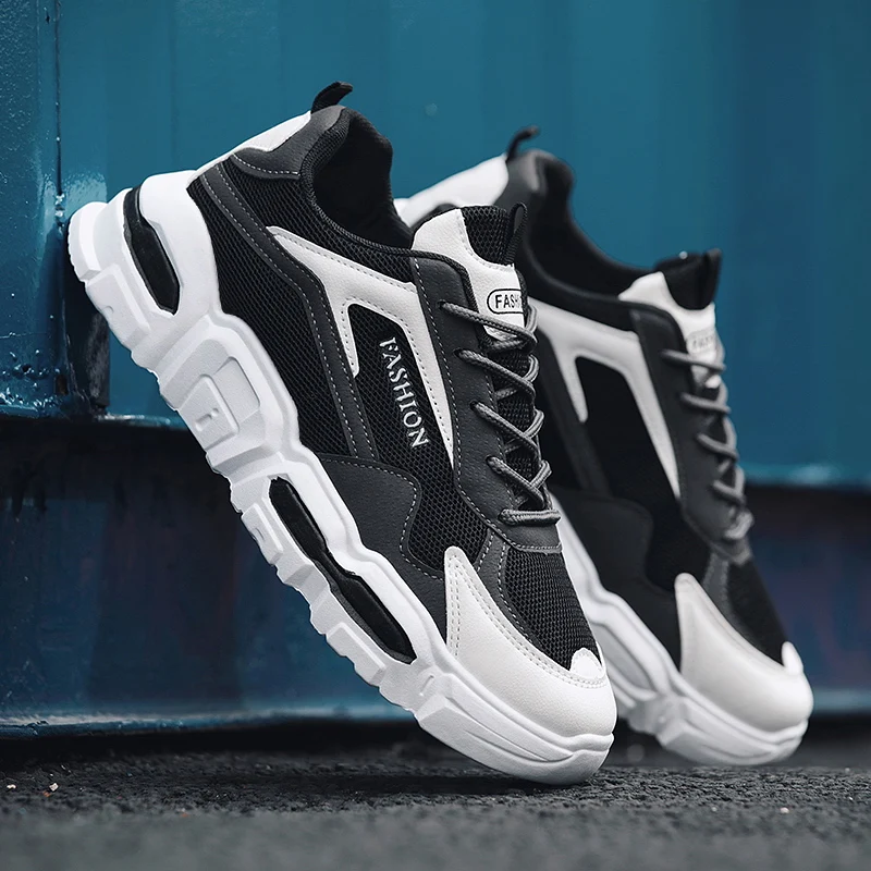 

Spring Breathable Men Shoes Lace-Up Light Sports Shoes For Men Comfort Outdoor Male Sneakers Vulcanized Shoes Zapatillas Hombre