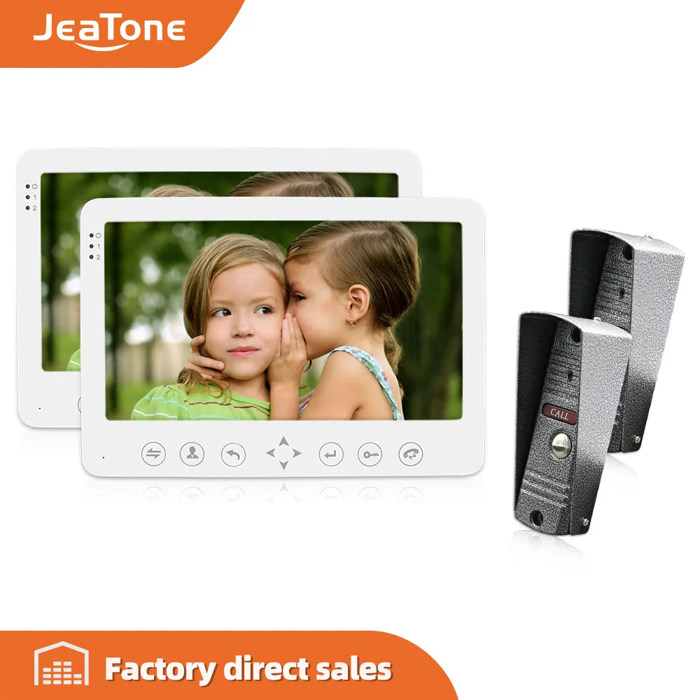 Видеодомофон JeaTone устройство для домашнего видеонаблюдения с цветным экраном 7
