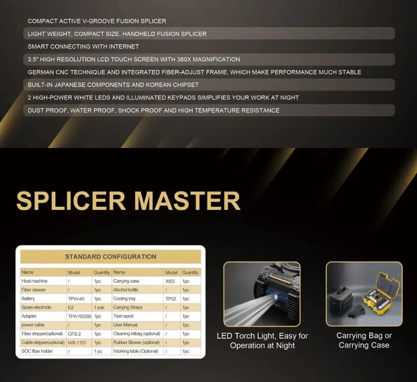 

Fusion Splicer Solutions, Tools, and Equipment