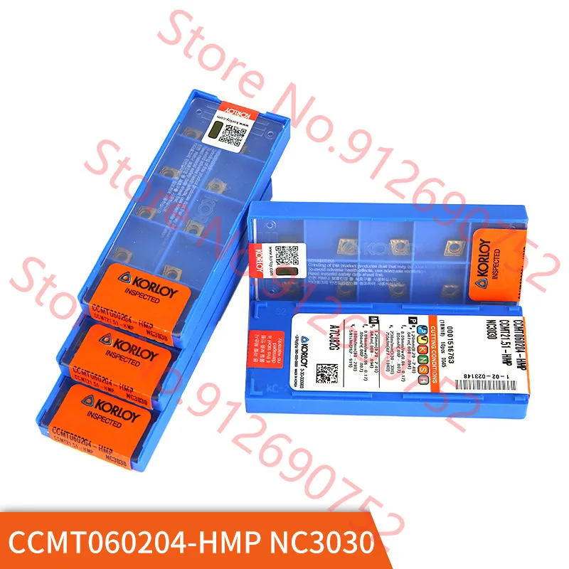 Фото Твердосплавные пластины KORLOY CCMT060204 CCMT09T304 CCMT09T308 CCMT120404 CCMT120408-HMP NC3030 KORLOY №3