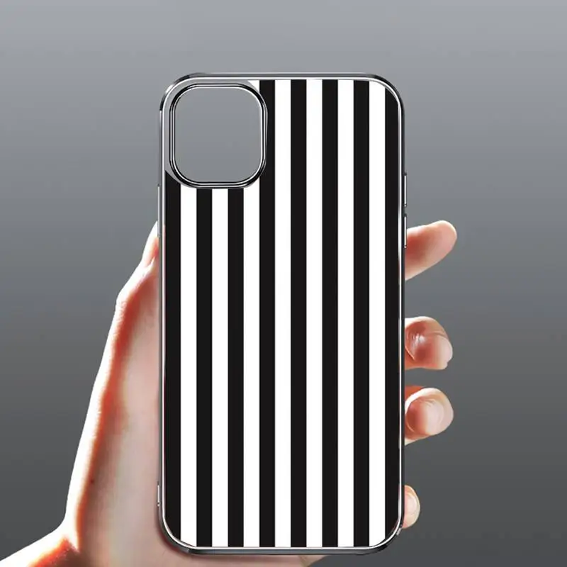 

love heart line stripe Phone Case Transparent for iPhone Samsung 11 12 6 7 8 9 30 Pro X Max XR Plus lite