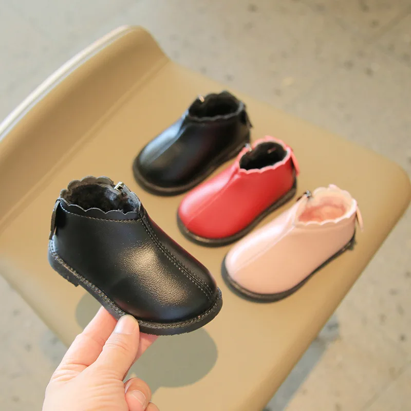 

2021 New Winter Baby Boots Warm Plush Rubber Sole Toddler Kids Sneakers Infant Shoes Fashion Newborn Infant Girls Boots E11202
