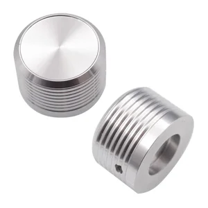 2 шт., серебристый анодированный усилитель для динамика, 38x25 мм, 6,0 мм