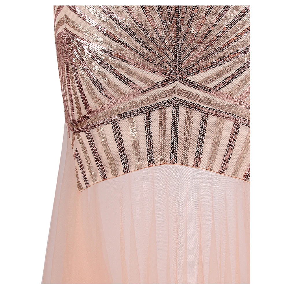 Angel-Fashion, женские вечерние платья, длинные, формальные, v-образный вырез, прозрачные, специальные, вечерние платья, Cyan 442 420