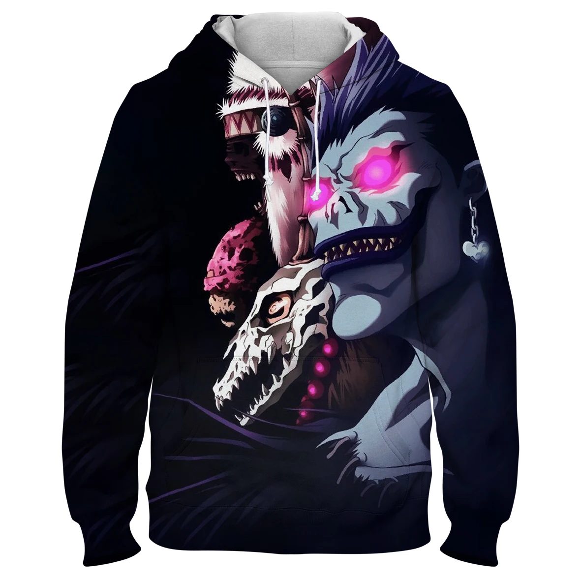 

Death Note 3D Anime Print Casual Pullover Outerwear Tops Hot Boy Male Hooides Cool Men's Oversized Hoodies Long Sleeve Hooded