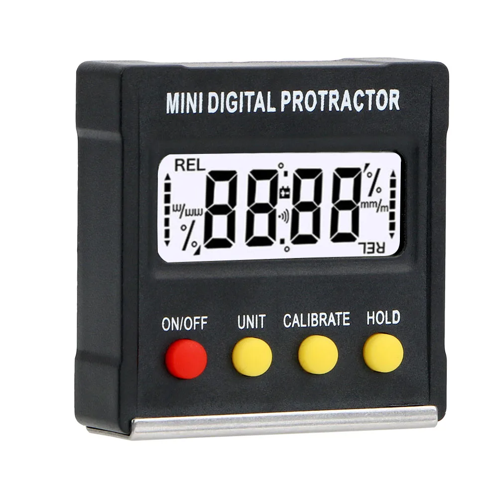 

Digital Angle Ruler Magnetic Base Mini Digital Protractor Inclinometer 360 Degree Digital Angle Gauge Goniometer Electronic