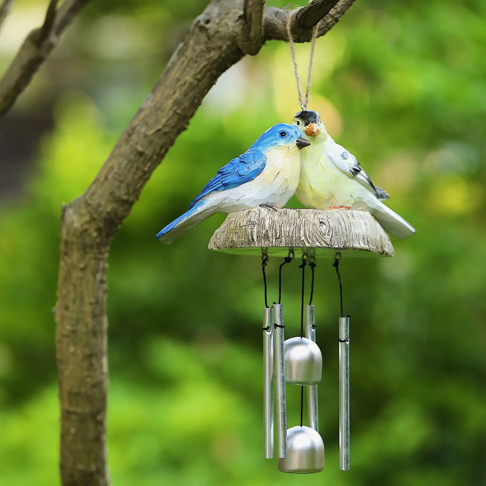 

Idyllic bird wind chimes European and American home garden decoration ornaments wind chimes Christmas gifts