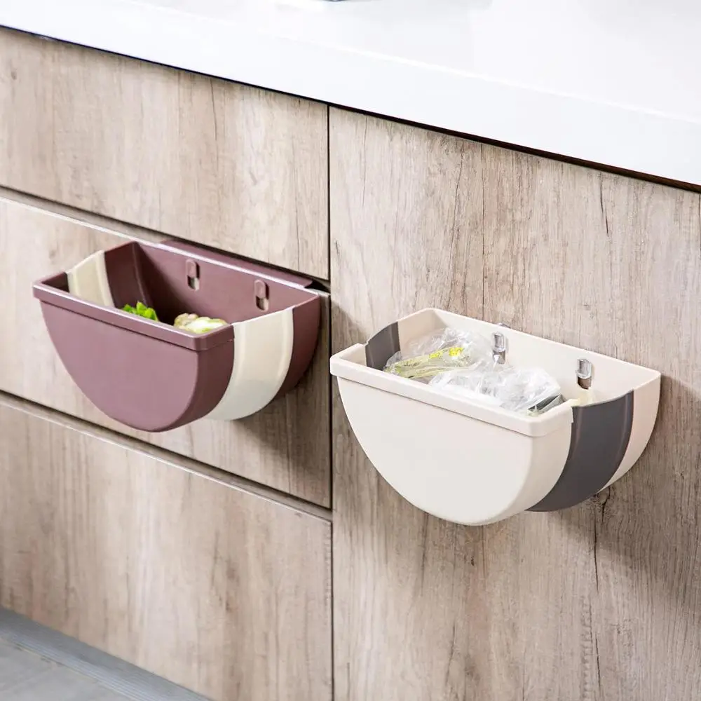 Складное мусорное ведро кухонный шкаф дверь подвесное настенное для кухонного