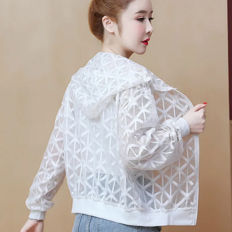 #5357 красная розовая белая сетчатая куртка женская повседневная короткая с