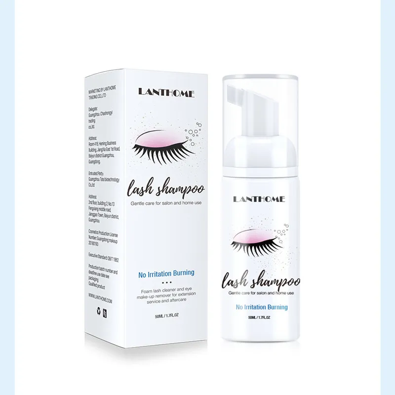 

50ml Eyelash Shampoo Clean Eyelash Makeup Remover Lash Eyelash Shampoo