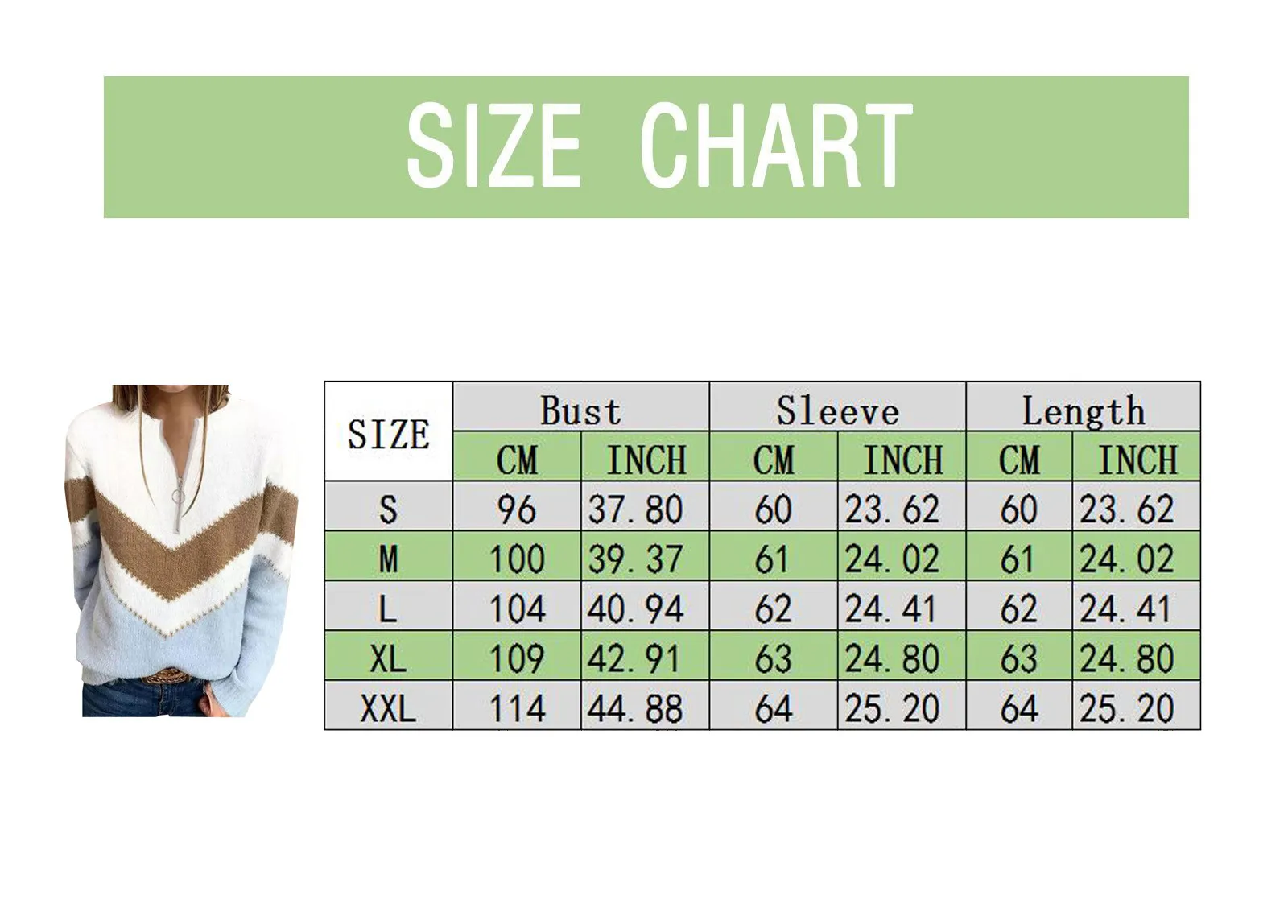 Свитер женский оверсайз с длинным рукавом на молнии | Женская одежда