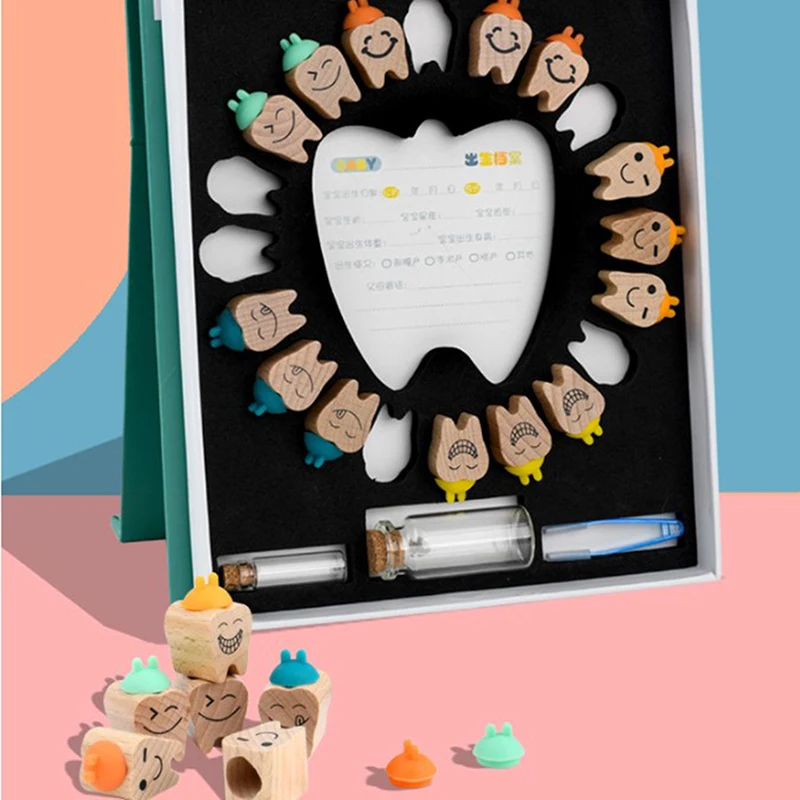 

Деревянная детская коробка для зубов