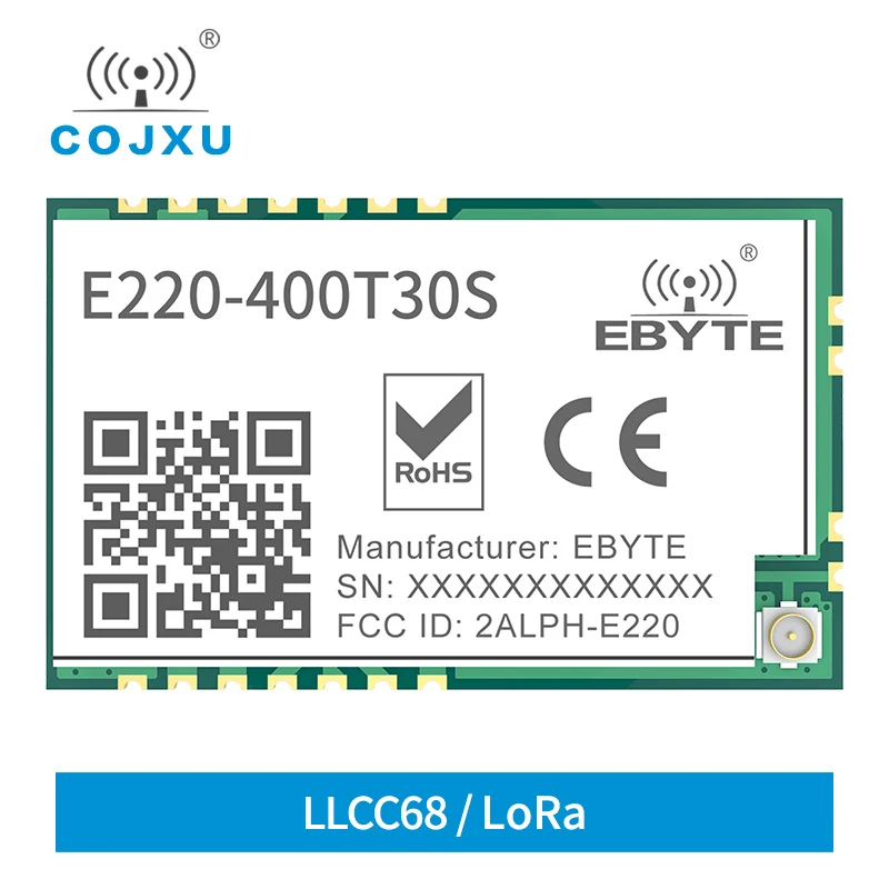 

COJXU 5X LLCC68 433 ~ 477 МГц LoRa модуль 30dBm10Km беспроводной приемник дальнего действия для умного дома с RSSI WOR Watchdog