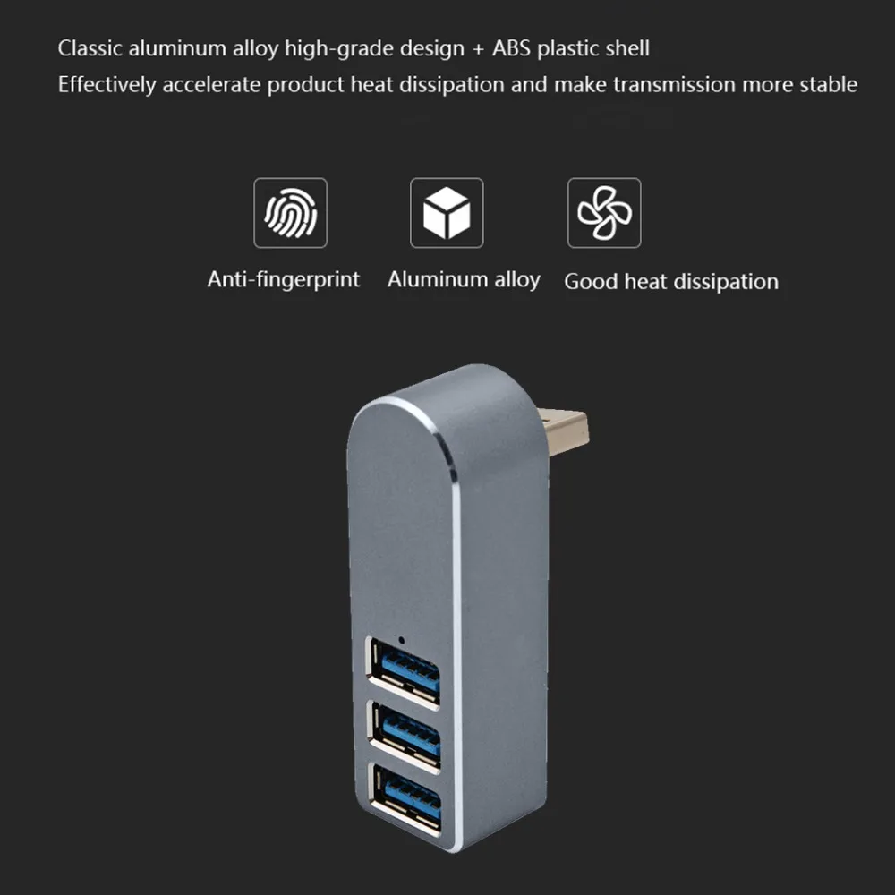 USB-разветвитель на 3 порта USB 0 алюминиевый сплав 5 Гбит/с | Компьютеры и офис