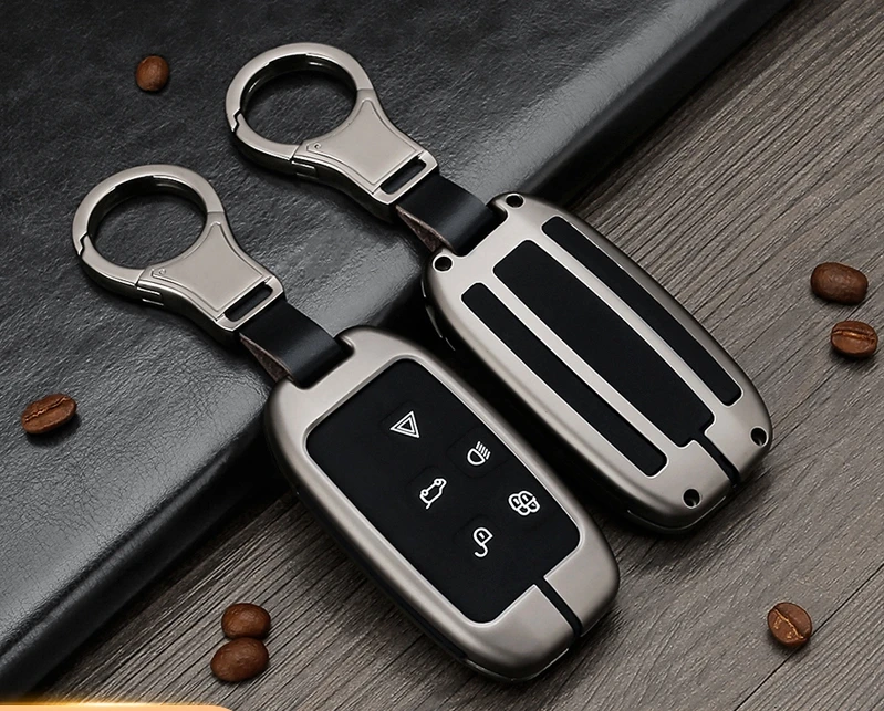 Автомобильный силиконовый металлический чехол для ключей Land Rover Range Discovery 5 Sport Evoque