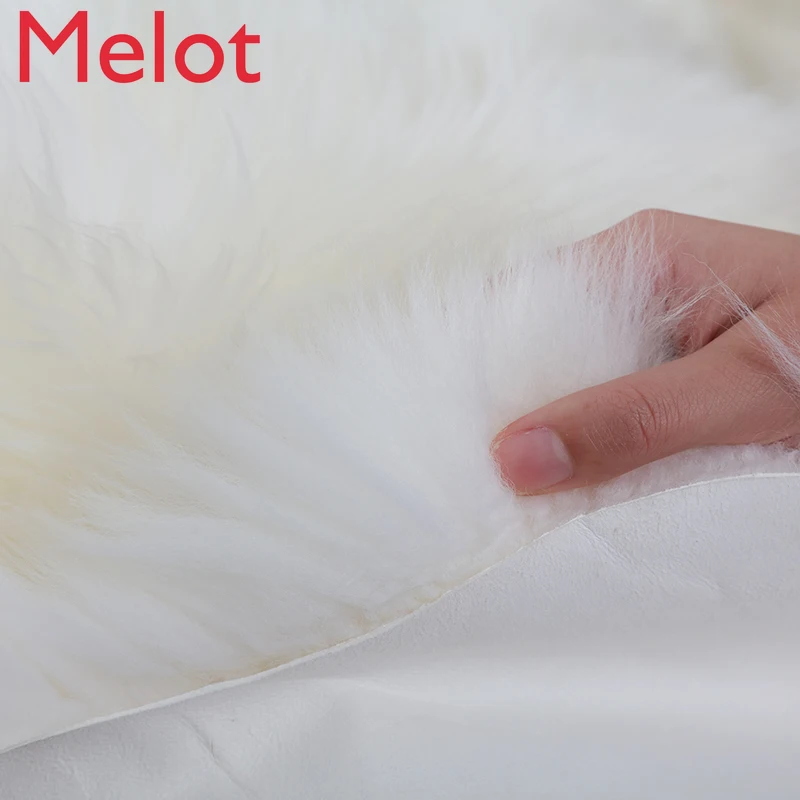 

Winter Thickened Pure Wool Carpet High-End Living Room Bedroom Wool Carpet Solid Color Sofa Cushion Bay Window Blanket