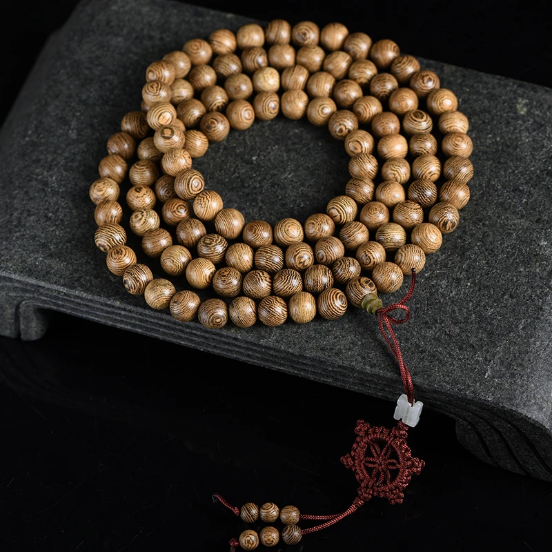 Тибетский буддизм 108 венге деревянные молитвенные бусины Мала ожерелье |