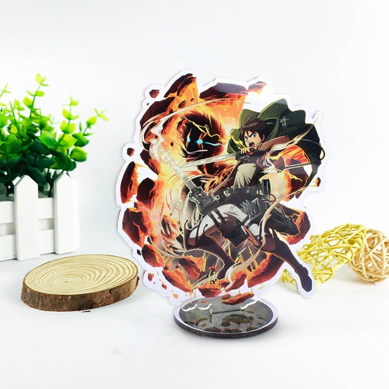 

2021 Anime Attack On Titan Levi Ackerman Acrylic Action Figure Stand Model Plate Desk Decor Cute Standing Sign Fans Gift