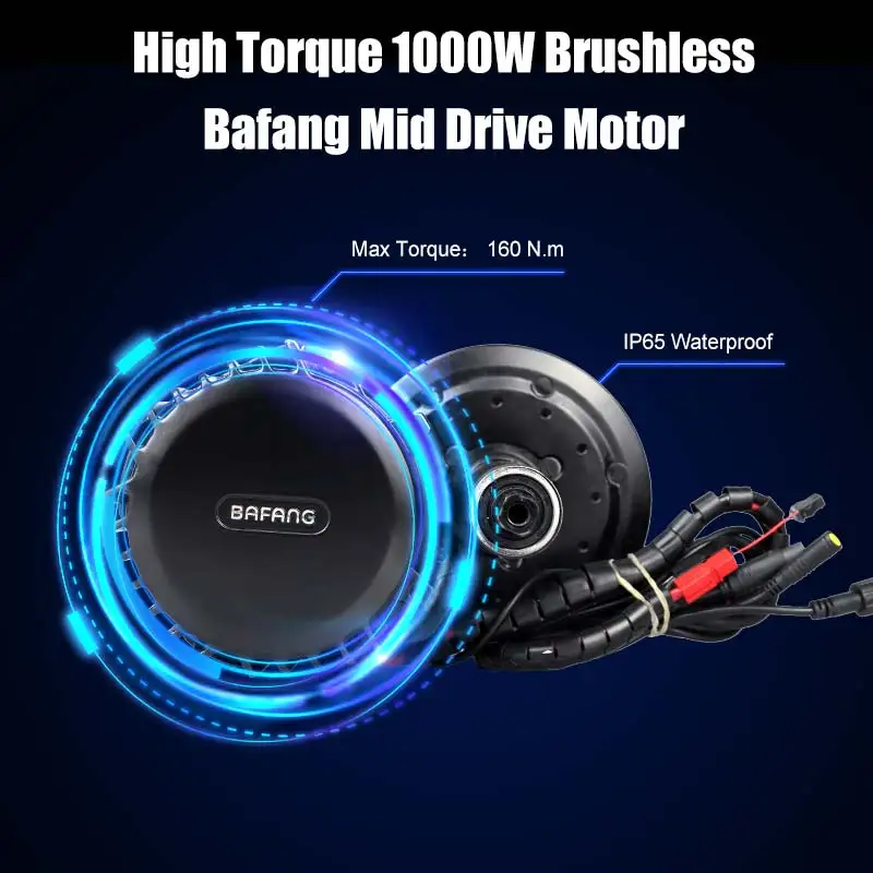 8fun Bafang 48V 52V Universal BBS03 BBSHD 1000W 120mm 46T Bicicleta Eletrica Kit Средний приводной двигатель для