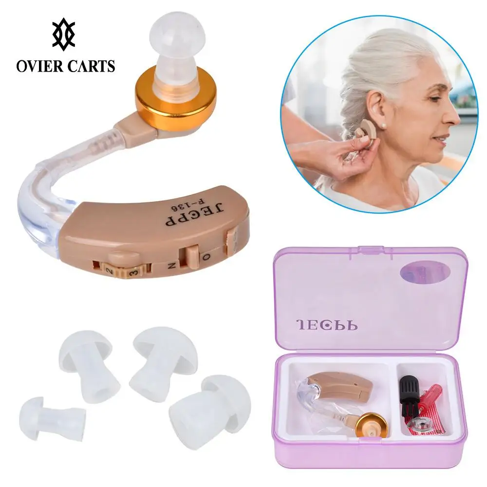 Слуховой аппарат JECPP для пожилых людей устройство усиления слуха с чистящей