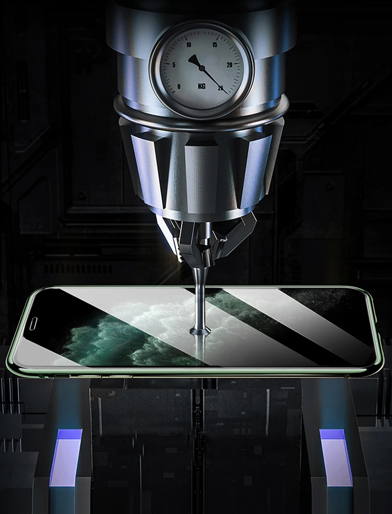 Магнитный адсорбционный металлический чехол для iPhone 11 11 Pro Max прозрачный чехол из закаленного стекла для телефона для iPhone XS Max XR 8 7 Plus откидная крышка