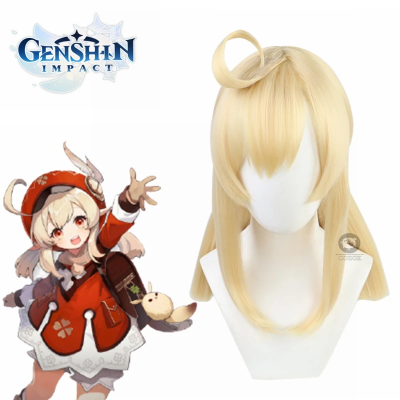 

Парик для косплея Game Genshin, термостойкий, синтетический, для Хэллоуина