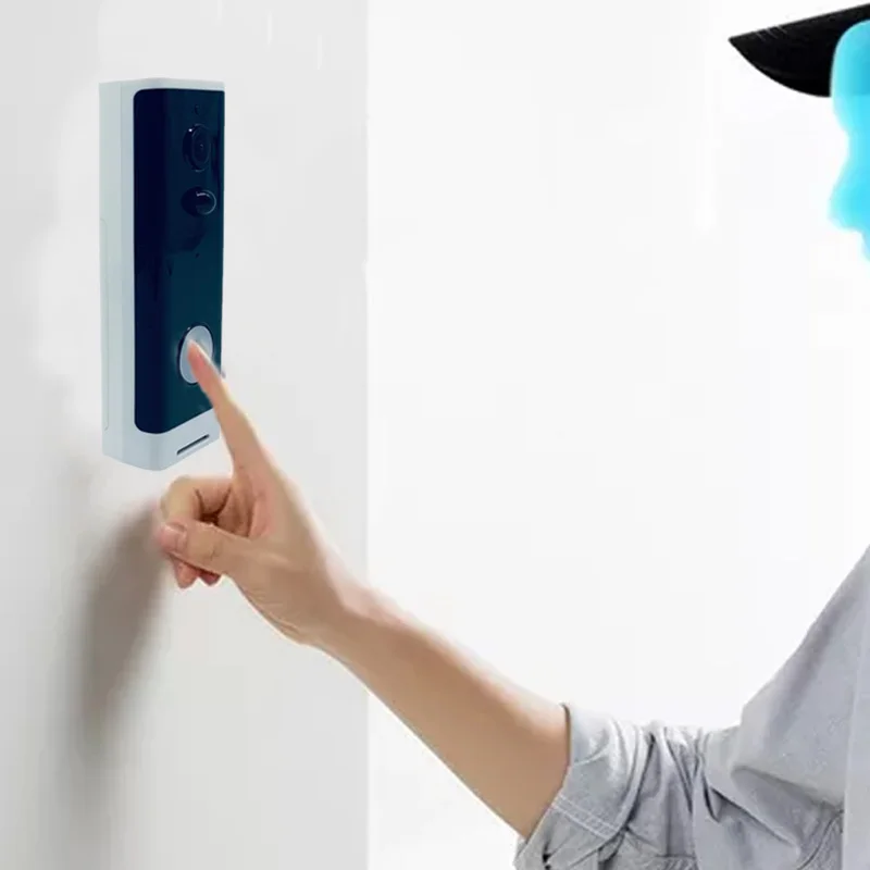 

Wireless Video Doorbell Camera, 720P HD WiFi Security Camera with Real-Time Video, Two-Way Talk,Batteries Included