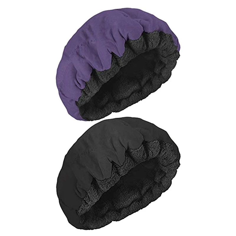 

Deep Conditioning Heat Steam Cap Microwavable Micro-Hair Cap Hair Thermal Treatment Cap for Styling Tools