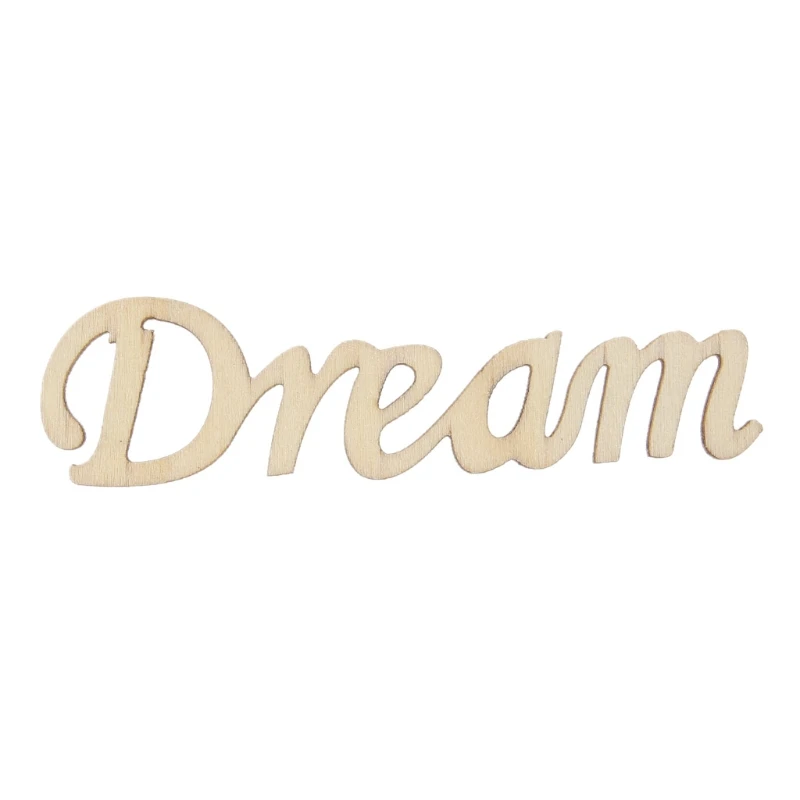 Надпись мечты деревянная подвесная вывеска наклейка на стену украшение для дома
