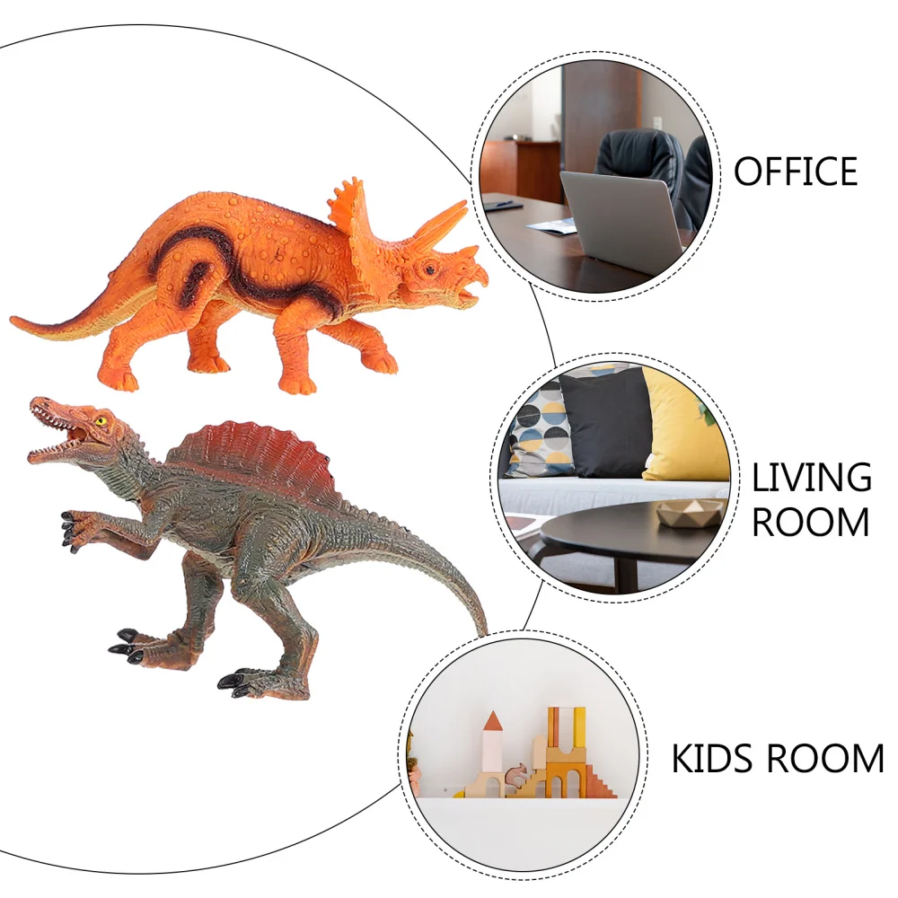 

2Pcs Simulation Animal Creative Models Rubber Decoration