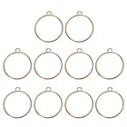 10 шт. круглый кулон пресс цветок Сделай Сам УФ Смола пустая рамка для изготовления ювелирных изделий