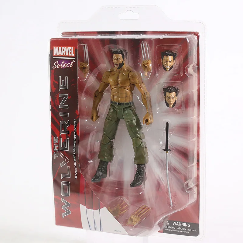 Select X-Men Росомаха Логан ПВХ экшн-фигурка Коллекционная модель игрушки | Игрушки и