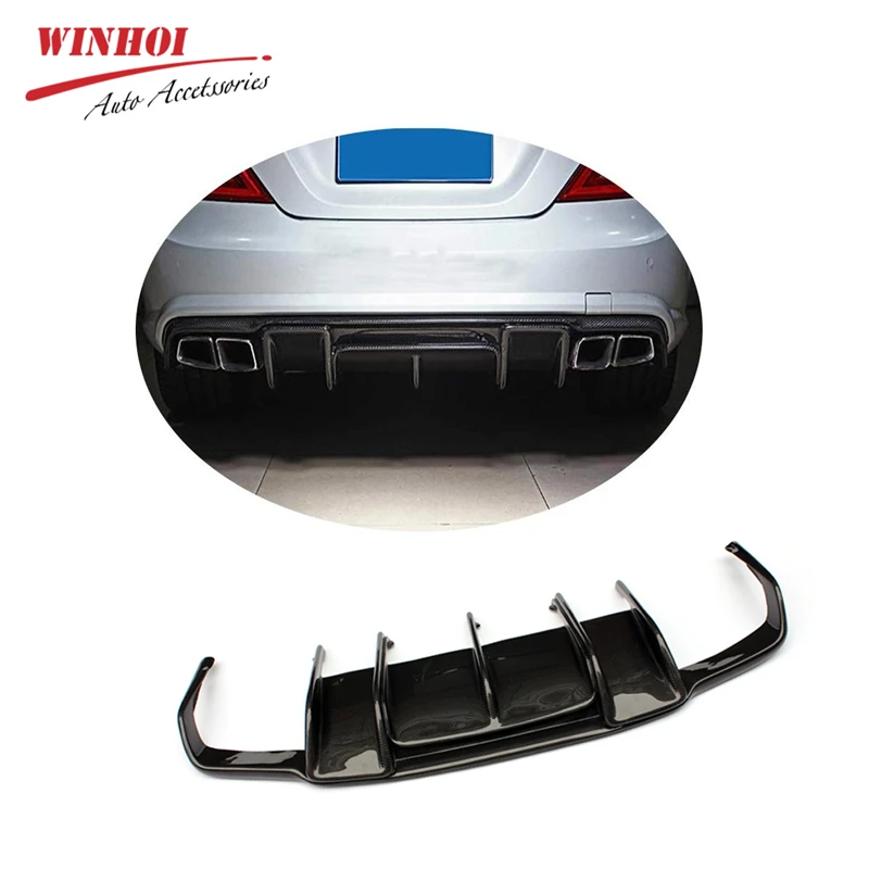 Rear Bumper Diffuser Carbon Fiber Fin for Mercedes Benz CLS W218 R Style 2012-2018 Car Lip | Автомобили и мотоциклы