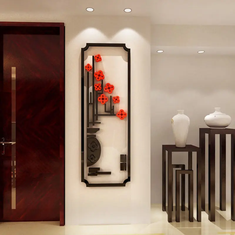 3D Стикеры для растений на стену декоративный цветок Наклейка в традиционном