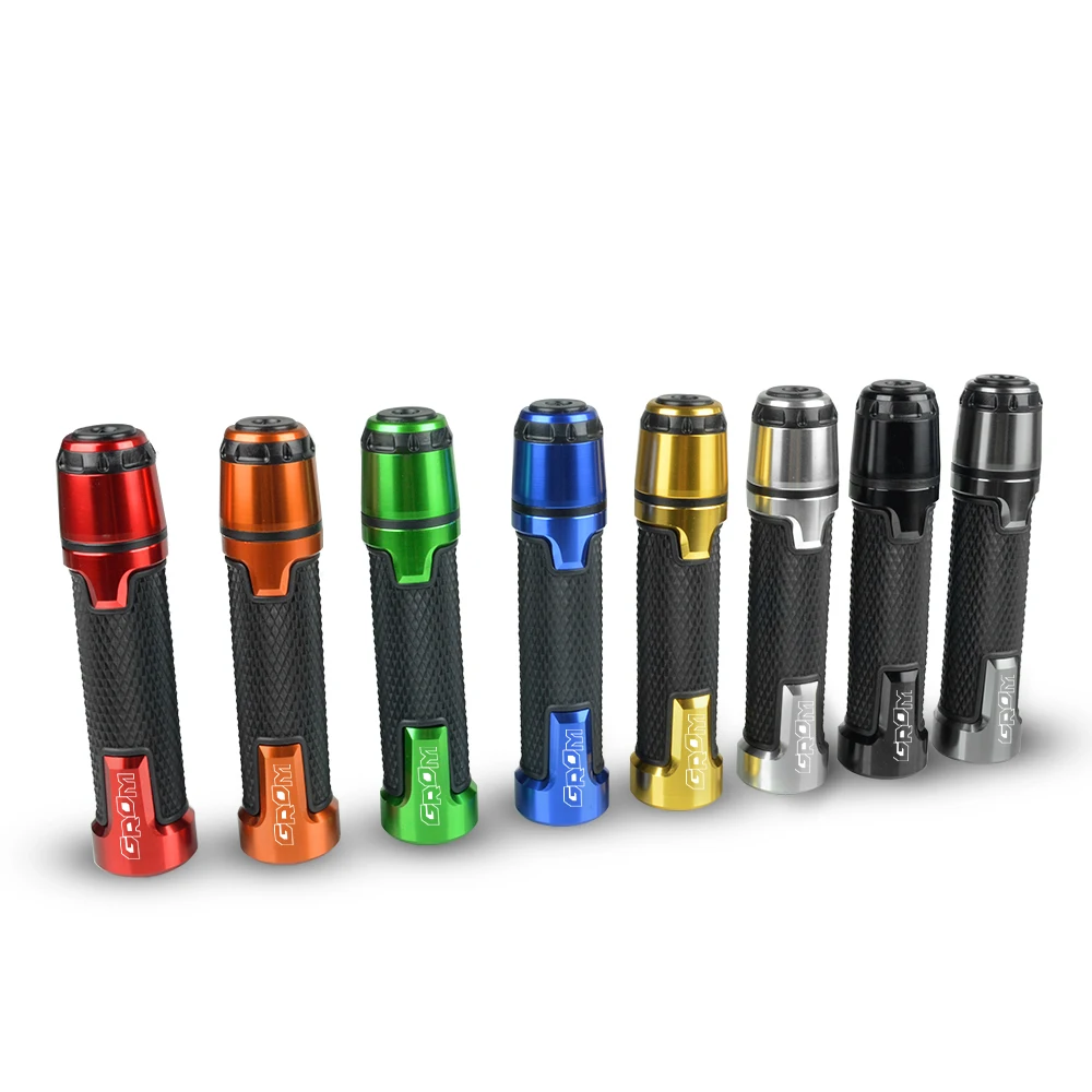 For Honda 2013 2014 2015 2016 2017 2018 2019 GROM LOGO Motorcycle 7/8"22mm Aluminum Anti-Slip Handle Bar Handlebar Hand Grips |