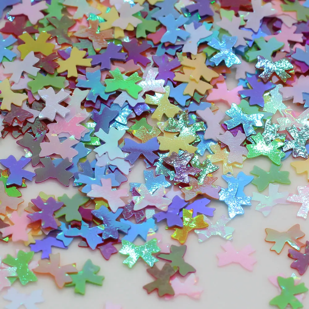 

Ultrathin 8*6mm Butterfly Sequins Laser Glitter Nail Paillettes Eo-Friendly PET Sequin For Nails Art Wedding Decoration