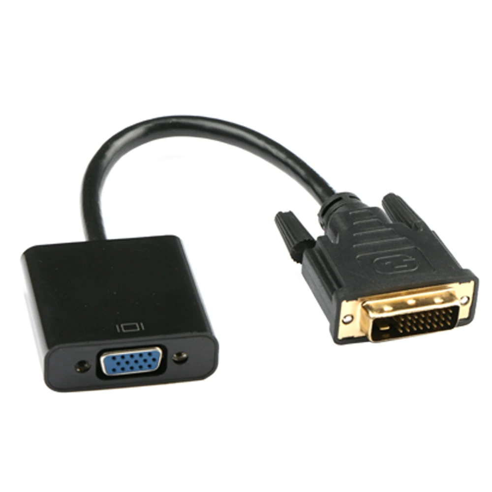 Besegad HD DVI-D 24 штекера в VGA 15 Pin Женский HDTV адаптер конвертер коннектор монитор кабель