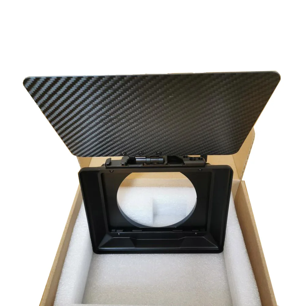 Prezzo HONTOO 4*4 / 4*5.65 In Fibra Di Carbonio Opaca Scatola Di 114 Millimetri Mattebox (Morsetto) Leggero 114 Millimetri Lens Adapter Anello ForBMPCC 4K A7